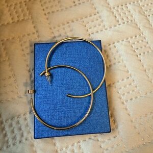 Goldtone hoop earrings